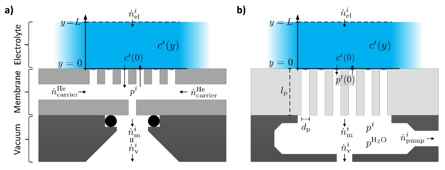 Schematic diagrams showing transport of an analyte i at two types of liquid – vacuum inlet systems – DOI