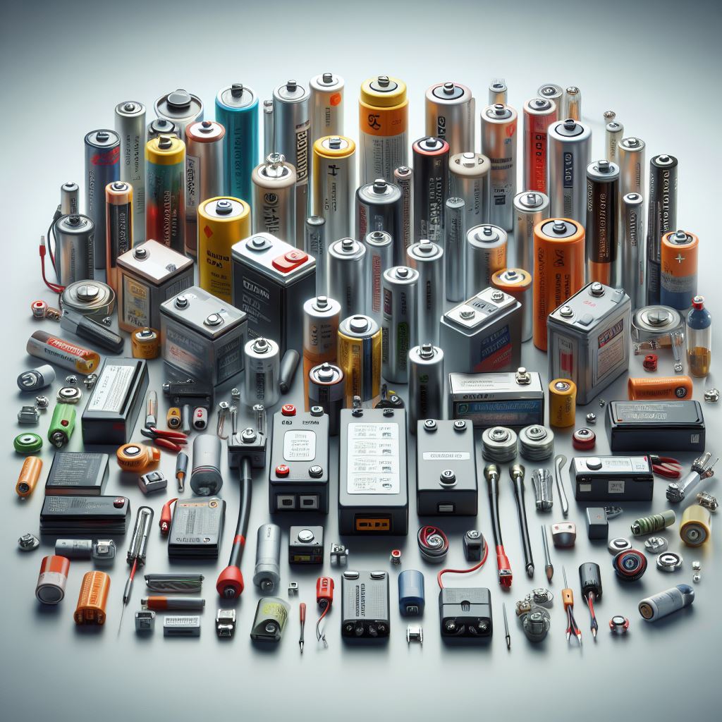 Image to illustrate different types of batteries